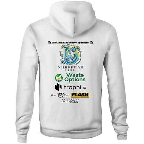 2025 GSRC Supporters Pocket Hoodie Sweatshirt - White/Grey