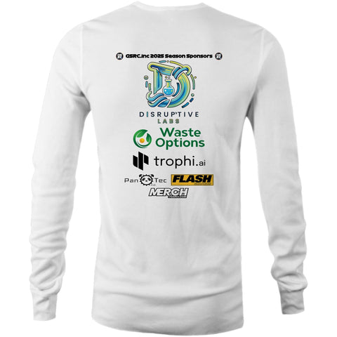 2025 GSRC Supporters Long Sleeve T-Shirt - White/Grey